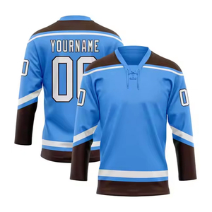 Jersey de hockey sobre hielo para hombre con logotipo personalizado 2024, nuevo diseño de moda con sublimación al por mayor, ropa de hockey personalizada - Product Image 2