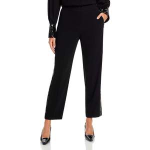 กางเกงทรงดินสอเอวสูงสีดำสำหรับผู้หญิง ยี่ห้อโคบี ฮัลเพอริน รุ่นโบนี่ แต่งเลื่อม ป้องกันขนร่วง แฟชั่นกางเกงทรงคาร์โก้ ไซส์ 2 - Product Image 1