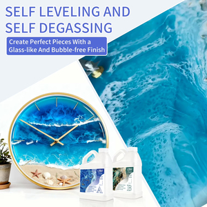 Resina Epoxi LEQU de 35.2oz, Pegamento AB de Alto Brillo, Adhesivo No Amarilleante para Fabricación de Joyería y Vasos - Product Image 2