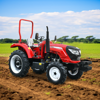 Tracteur compact 4x4 le plus vendu, mini-tracteur agricole à 4 roues motrices avec pompe et boîte de vitesses, accessoires complets inclus