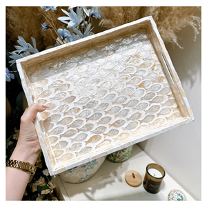 Plats et assiettes en nacre, matériau naturel de coquille, plats de service pour les collations, les desserts, la décoration de table et l'usage domestique, Vietnam - Product Image 2