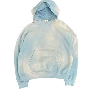Sudaderas con capucha de invierno de diseño OEM a prueba de viento de 2025 algodón ecológico teñido liso de calidad superior al por mayor 100% a bajo precio - Product Image 1