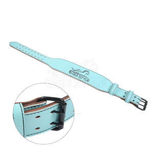 Cinturón de entrenamiento de levantamiento de pesas de cuero de vaca hecho a medida de alta calidad transpirable gimnasio uso logotipo personalizado Pakistán venta al por mayor mejor - Product Image 4