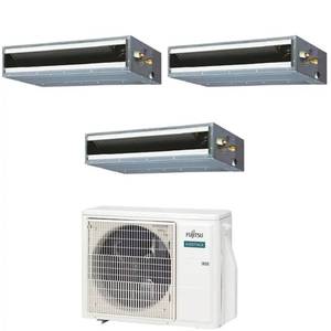 Aire acondicionado Fujitsu KL de prueba, tipo split, con conductos, 9000+9000+9000 BTU, Inverter A++, R32, AOEG18KBCA3 - Product Image 1