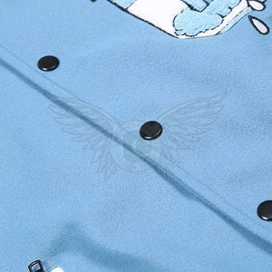 Chaqueta ligera de invierno con estampado de letras en blanco liso, chaqueta hecha a medida con nuevo estilo, Parche de chenilla, chaqueta con letras - Product Image 4