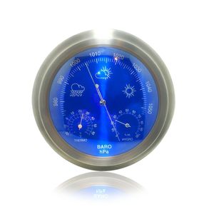 Station météo baromètre à cadran mécanique AEK-Tech 23 cm - Grand outil de mesure et de calibrage - Product Image 1