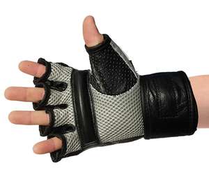 Gants d'entraînement de musculation pour hommes Logo personnalisé Gants de gymnastique d'haltérophilie de qualité supérieure demi-doigt - Product Image 4