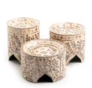 Élégant support de gâteau en nacre 100% multi-décoratif artisanat indien pour anniversaire fête de mariage outils de gâteau élégants - Product Image 2