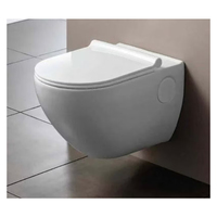 WC suspendu en céramique monobloc - Design moderne, gain de place, facile à nettoyer et écologique, solution sanitaire élégante