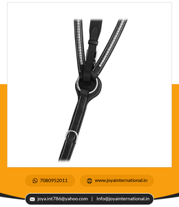 Pecho de caballo con forma de hoja acolchada, accesorio para correr, azul marino, elástico y amarillo - Product Image 5