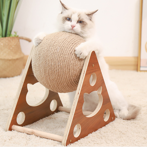 Commercio all'ingrosso gatto graffiante palla Sisal corda giocattolo per arrampicata <span class=keywords><strong>Pet</strong></span> Cat <span class=keywords><strong>Pet</strong></span> Cat Scratching Board macinazione zampe giocattoli gatti graffio resistente all'usura - Product Image 2