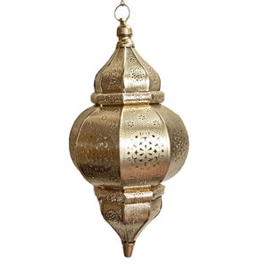 Lámpara Colgante de Techo Estilo Marroquí Vintage Dorada, Decoración para el Hogar, Lámpara Colgante Marroquí Hecha a Mano, Lámpara Marroquí en Oferta - Product Image 1