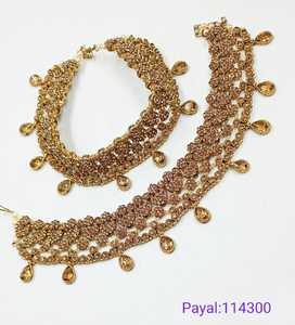 LATEST DESIGNER EXCLUSIVE TRADITIONAL and FASHIONABLE JEWELLERY PAYAL <b>ANKLET</b> for WOMEN and GIRL FANCY <b>ANKLET</b> JEWELLERY for WOMEN - Product Image 1