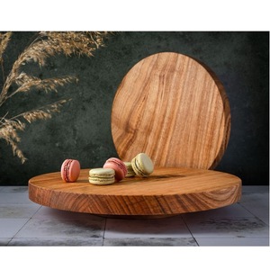 Soportes para Tartas de madera maciza hechos a mano acabado natural ecológico para panadería - Product Image 3