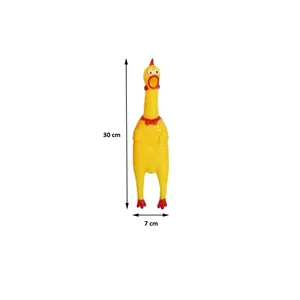 ของเล่นสุนัขรูปไก่ส่งเสียงเอี๊ยด ขนาดกลาง 30 ซม. - Product Image 2