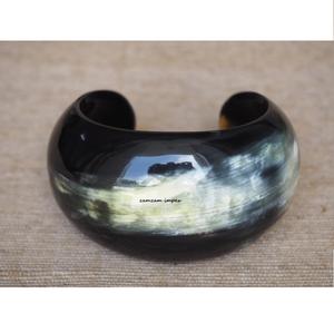 Handmade Natural Dome-Shaped Buffalo Horn Bracelet Eco-Friendly Sustainable Fashion Statement <b>Wristband</b> Jewelry for Lovers - Product Image 6