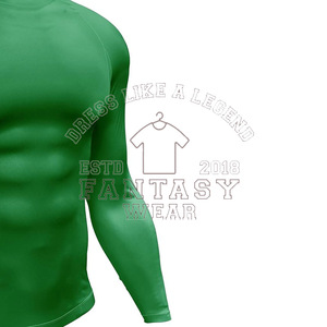 เสื้อยืดออกกำลังกายแขนยาวผู้ชาย แฟนตาซีแวร์ OEM 2026 ผลิตจากโพลีเอสเตอร์ผสมสแปนเด็กซ์ พร้อมดีไซน์และโลโก้แบบกำหนดเอง - Product Image 2