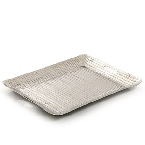 Bandeja de Almacenamiento Moderna de Diseño Europeo, Decoración para el Hogar, Bandeja de Servicio de Metal Plateado, Bandeja de Servicio de Metal Personalizada - Product Image 5
