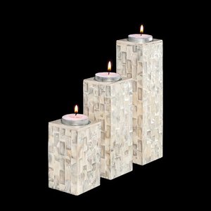 Pyramide hexagonale de luxe bruleur d'encens en nacre bougeoir chauffe-plat fait à la main avec design d'ensemble arabe pour la décoration de la maison - Product Image 5