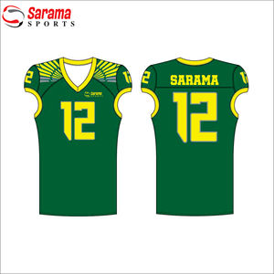 Uniforme de football américain léger de taille XL pour les jeunes vêtements de sport imprimés confortables avec style de technique de sublimation - Product Image 3
