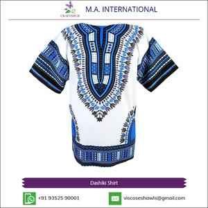 CRAFTSHUB Camisas Dashiki Unisex de Moda Casual para Vacaciones, Tallas Grandes, Transpirables, de Algodón, al por Mayor, Africanas, para Adultos, Primavera Verano - Product Image 2