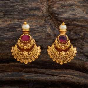 Antique-Style Religious <b>Stud</b> <b>Earrings</b> Floral Zinc Alloy with Zircon <b>Turquoise</b> Pearl Inlaid Bezel Setting for Weddings Parties - Product Image 5