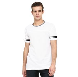 Transpirable con estilo personalizado contraste Trim camisetas 100% algodón de alta calidad Slim Fit diseñador contraste Trim camiseta para hombres - Product Image 2