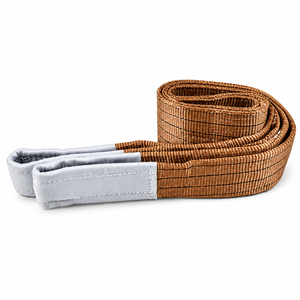 Eslinga de cincha de poliéster de doble capa con ojos dobles para manipulación de bobinas de acero, 6 toneladas, disponible para pedidos al por mayor de fábrica en Vietnam - Product Image 5