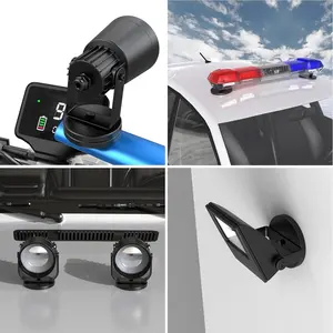 Outdoor Strong Rubber Coated Mounting Magnets Anti-Scratch Magnetic Assembly Base For Light Strips Or Additional Mirrors