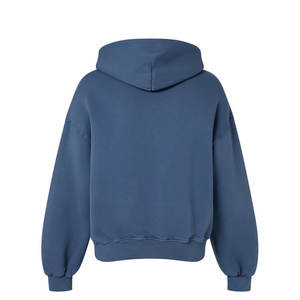 100% coton blanc épais haute qualité polaire surdimensionné français éponge à capuche fabricant Vintage poids lourd lavage à l'acide à capuche - Product Image 4