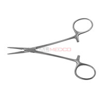 Pinces hémostatiques chirurgicales courbées classiques en acier inoxydable plaqué argent de haute qualité 3,5'' de fabrication allemande pour le nombril et le corps
