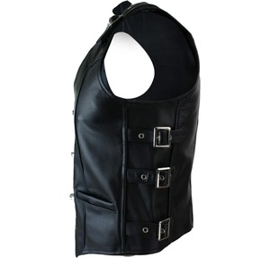 Chaleco de Cuero Negro para Mujer, Nuevo, Moderno, Personalizado, Transpirable, Formal de Invierno, con Cierre de Cremallera en la Parte Trasera - Product Image 6