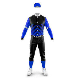 Uniformes de béisbol profesionales de buena calidad, hecho a medida, 100% poliéster, uniforme de béisbol sublimado, conjunto completo de Jersey - Product Image 1