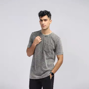 OEM diseño personalizado de manga corta en relieve Unisex camisetas 100% algodón de gran tamaño hombro caído transpirable ajuste logotipo personalizado - Product Image 2