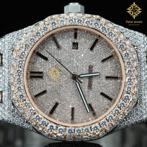 High Quality Custom Logo Moissanite <b>Watch</b> for Men VVS Stainless Steel 41mm Dial Diameter Luxury Hip Hop Style Iced Diamond Style - Product Image 6