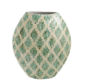 Vase en nacre du Vietnam Vase décoratif en incrustation de coquillages fabriqués à la main pour l'intérieur de la maison de luxe et l'affichage floral élégant - Product Image 2