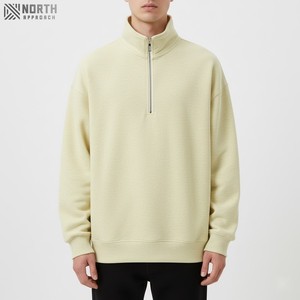Haute qualité femmes col rond 100% coton polaire couleur unie à manches longues pas cher prix vêtements vêtements élégant sweat - Product Image 1