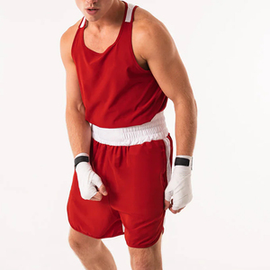 Nouvelle mode meilleure qualité en gros ensembles d'uniformes de boxe | Unisexe Spandex/Polyester séchage rapide Durable personnalisable uniforme de boxe - Product Image 6