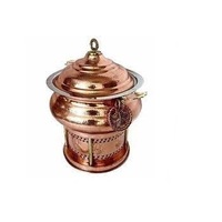 Design élégant Support pour chauffe-plats en acier et en métal Utilisation pour la restauration d'hôtel Chauffe-plats Pot Table à dîner Plats de service