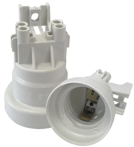 <b>E27</b> pressure-fit <b>lamp</b> <b>holder</b> (Phenoplastic 4761B) - Product Image 1