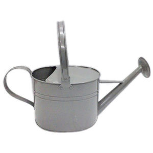 เหยือกน้ำตกแต่งดีไซน์คลาสสิกเคลือบด้วยผงโลหะสำเร็จรูปชุบสังกะสีรูปทรงกลมสำหรับรดน้ำ - Product Image 1