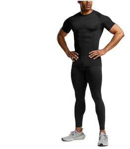 OEM Polyester Compression T Shirt Custom Printed Sports T Shirt Blank <b>Tight</b> Custom Compression GYM Shirt T-shirt Men 2025 - Product Image 4