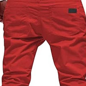 กางเกงสำหรับผู้ชายกางเกงผ้าเดนิมสำหรับผู้ชายมีการพิมพ์ลายสกรีนโลโก้ - Product Image 4