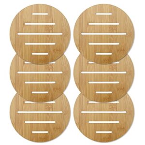 100% sous-verres en bois de forme ronde écologique taille personnalisée et sous-verres de tasse à thé en bois imprimés par logo au prix d'usine - Product Image 2