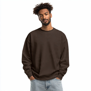 Baggy 400 GSM Fleece Cotton Sweatshirts Men's Jogging Wear Street Sweat Shirt Mens Winter Oversize Fleece Sweatshirts Men - Product Image 3