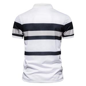 100% poliéster Dry-Fit Golf para Polo camiseta personalizada de manga corta de algodón para hombre para Polo para hombre tela de rizo con estampado Pat - Product Image 4