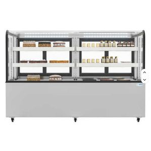 Machine Sewing 71-Inch Commercial Bakery Equipment BDC-20C Dry <b>Display</b> <b>Case</b> Front Curved Glass Protection Sliding Door ETL - Product Image 1