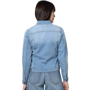 Chaquetas Vaqueras de Mezclilla para Mujer, Estilo Nuevo 2026, Diseño Personalizado, 100% Algodón, Buena Calidad, Servicio OEM de Fábrica - Product Image 2