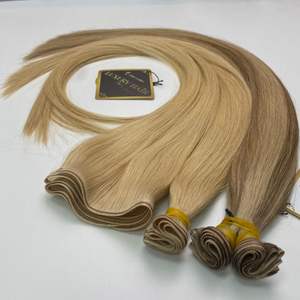 Haute qualité 100% Remy vietnamien Extension de cheveux humains Double dessiné trame plate 2mm Bundle gros brut non transformé Style de vague - Product Image 6