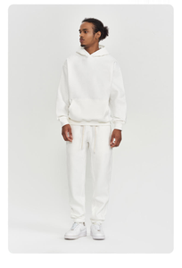 Sweat à capuche unisexe surdimensionné, épais, imprimé et brodé, 350g, en polaire écologique, ample, tendance, uni, personnalisable, marque, automne-hiver - Product Image 6